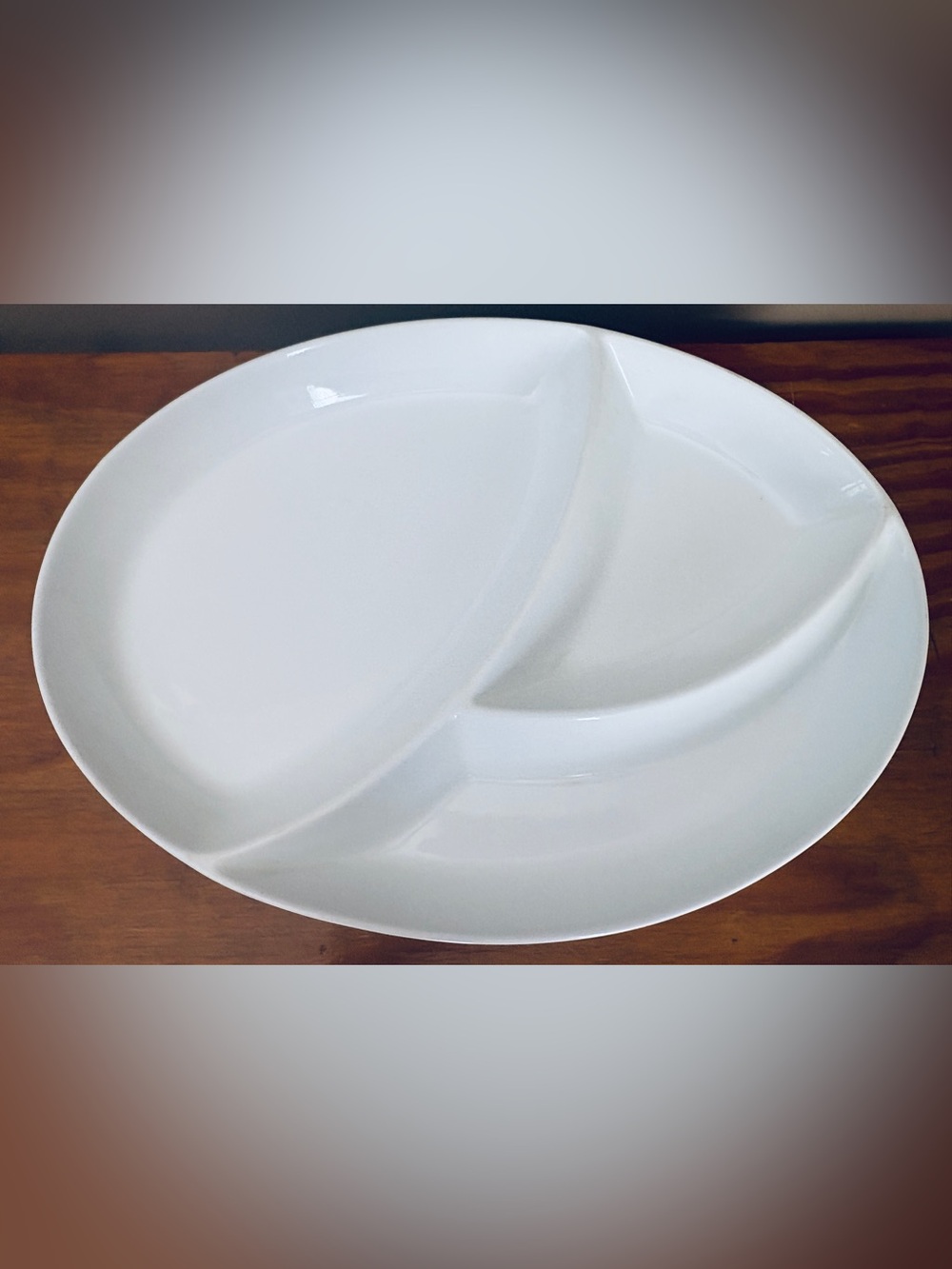 Pier 1 Imports Tasting Party White Porcelain Divided Serving Platter EUC
